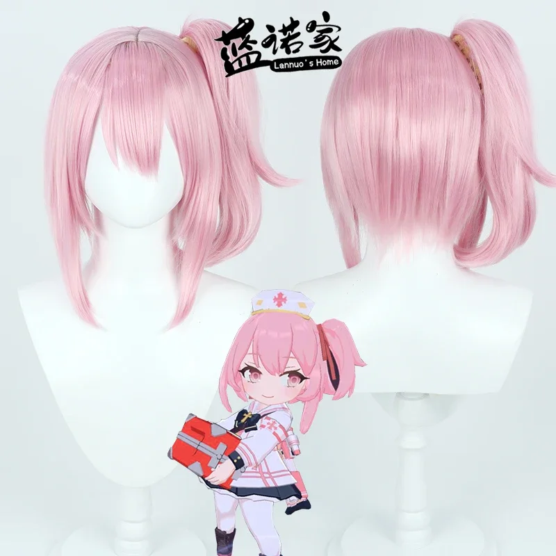 sumi-serina-rose-30-cm-cosplay-perruque-bleu-archives-droite-resistant-a-la-chaleur-cheveux-synthetiques-sumi-serina-cosplay