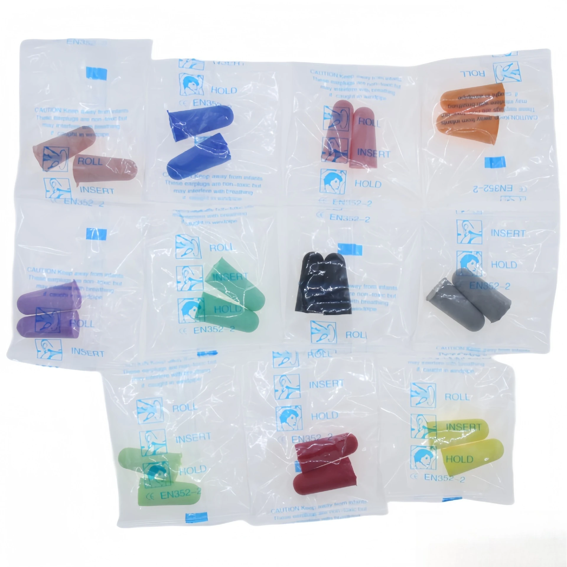 Anti-Noise Earplugs(20/50 Pairs) Soft Foam, Separately Packaged, Ideal for Work, Study, Sleep, Travel & Aircraft Noise Reduction