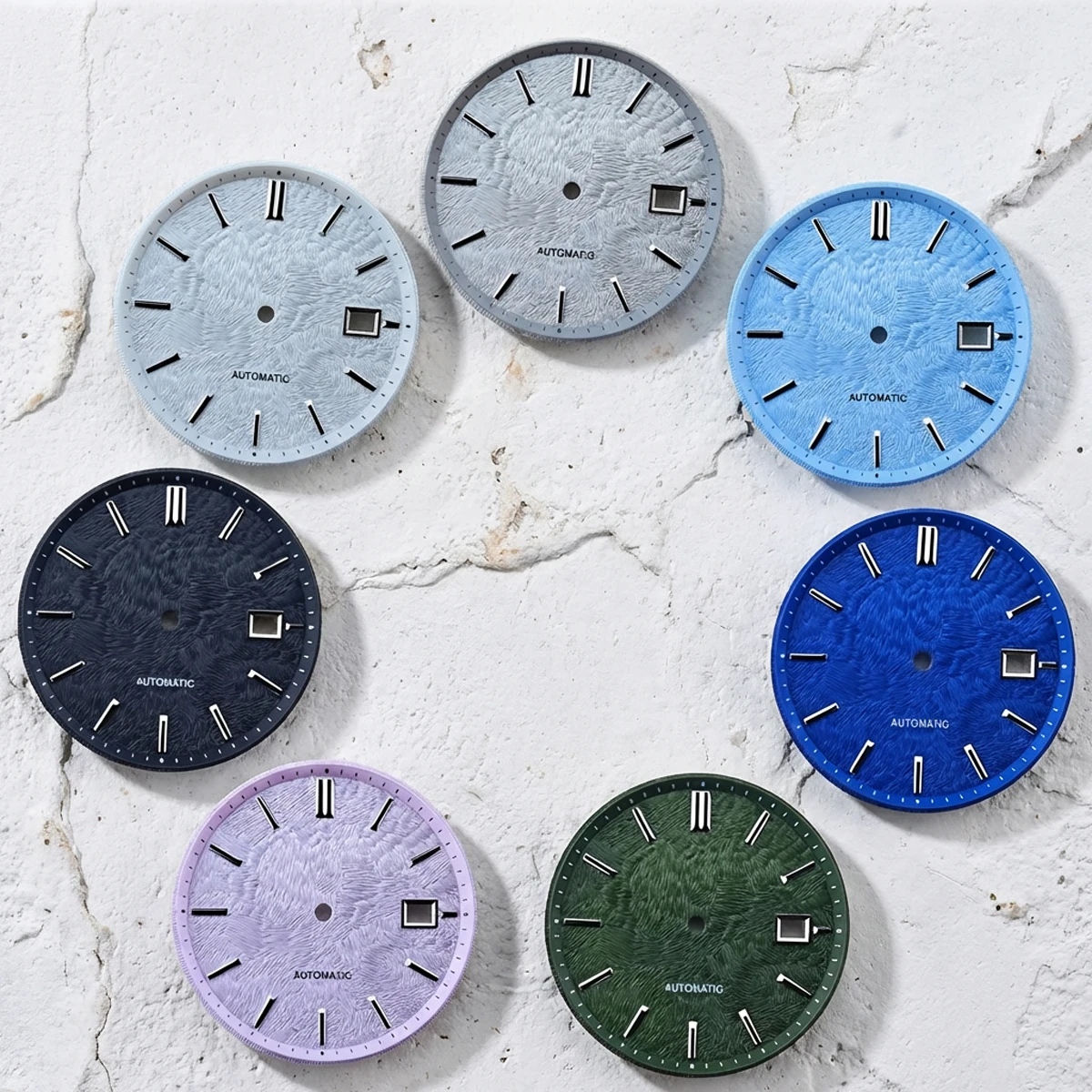 33.5mm No Logo Watch Dial for Seiko NH35 NH36 4R36 7S26 Automatic Movement 3H Date Sterile Mod Parts Replacement DIY Set