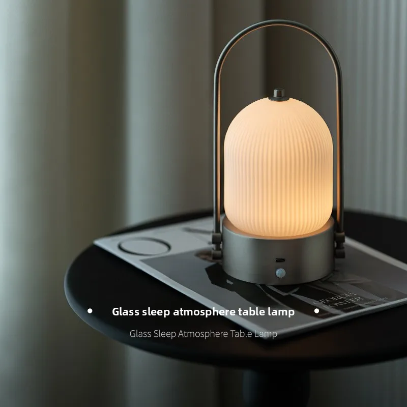 New led bedside night light wedding desk lamp birthday gift charging touch induction camping eye protection ambient light