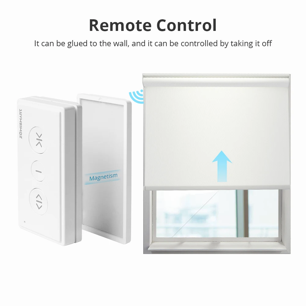 Zemismart Zigbee Smart Roller Shade Motor для трубки 37, 38 мм, работает с электрическим двигателем Tuya Alexa Echo Google Home Smartthings