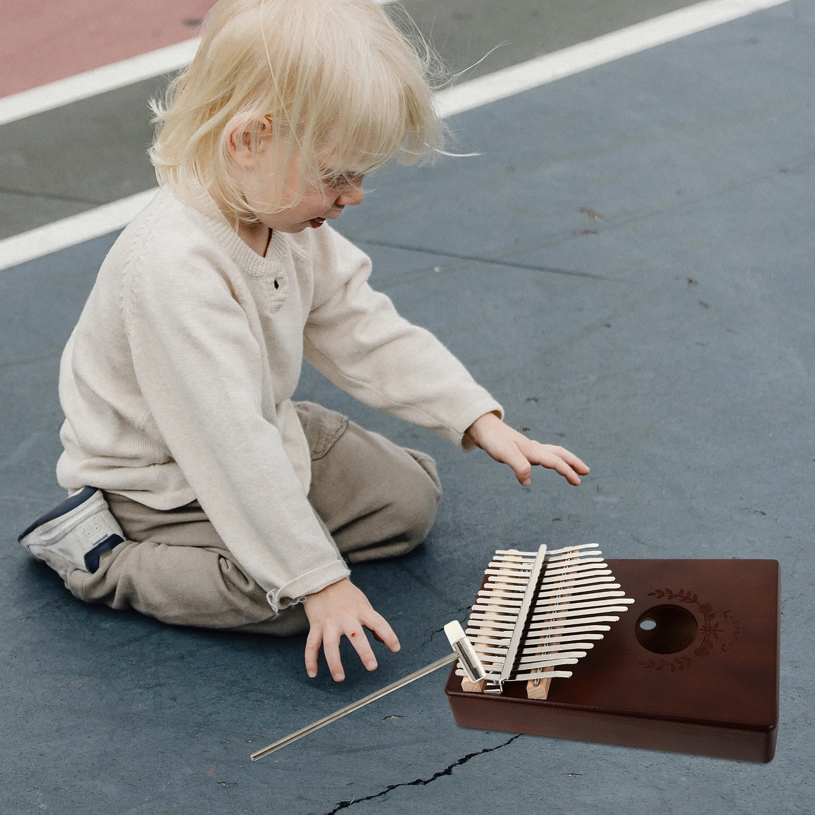 

Kalimba Thumb Portable Piano Music Instrument for Beginners Delicate Finger