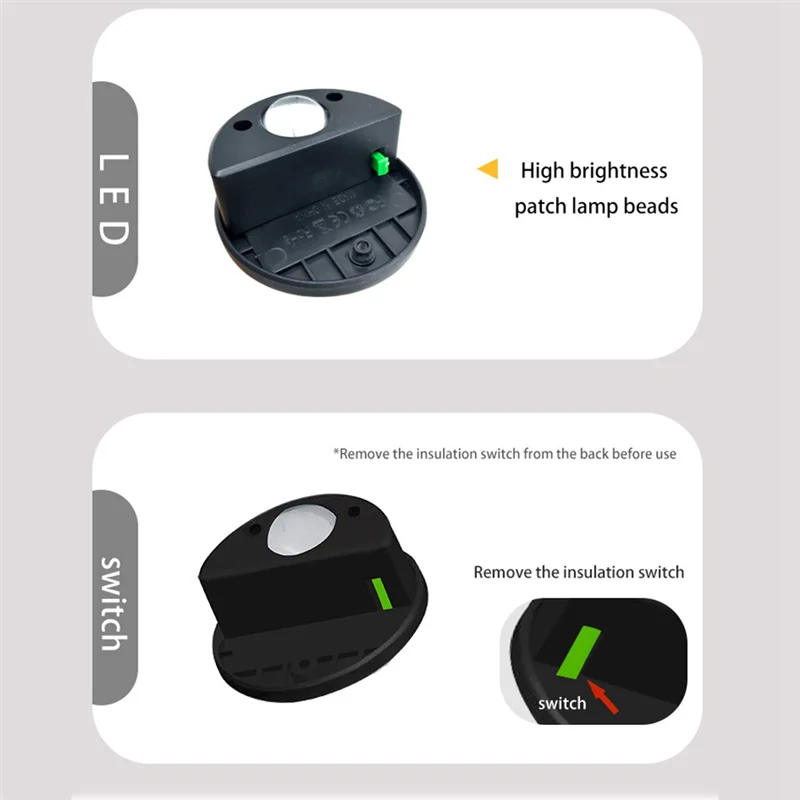 Paquete de ABHS-4 luces solares para piscina sobre el suelo, luz lateral impermeable para piscina, para alrededor de piscina, cascada, escaleras, valla, terraza