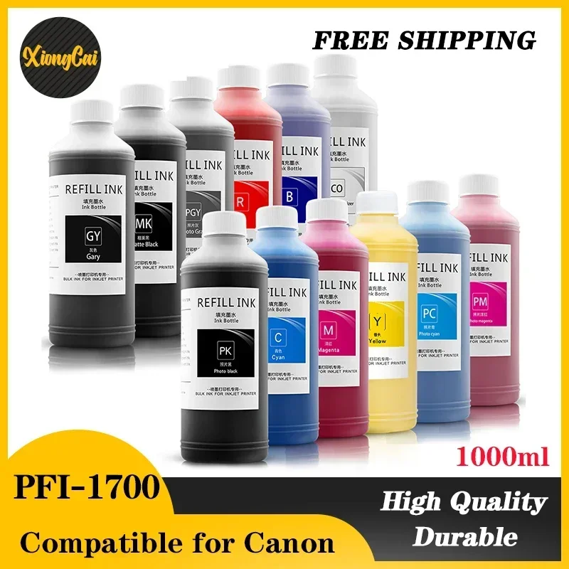 1000 ML Canon PFI-1700 PFI1700 PFI-57 PFI57 PRO-520 PRO-540 PRO-540s PRO-560s PRO-2000 PRO-4000 PRO-6000 PRO-6100