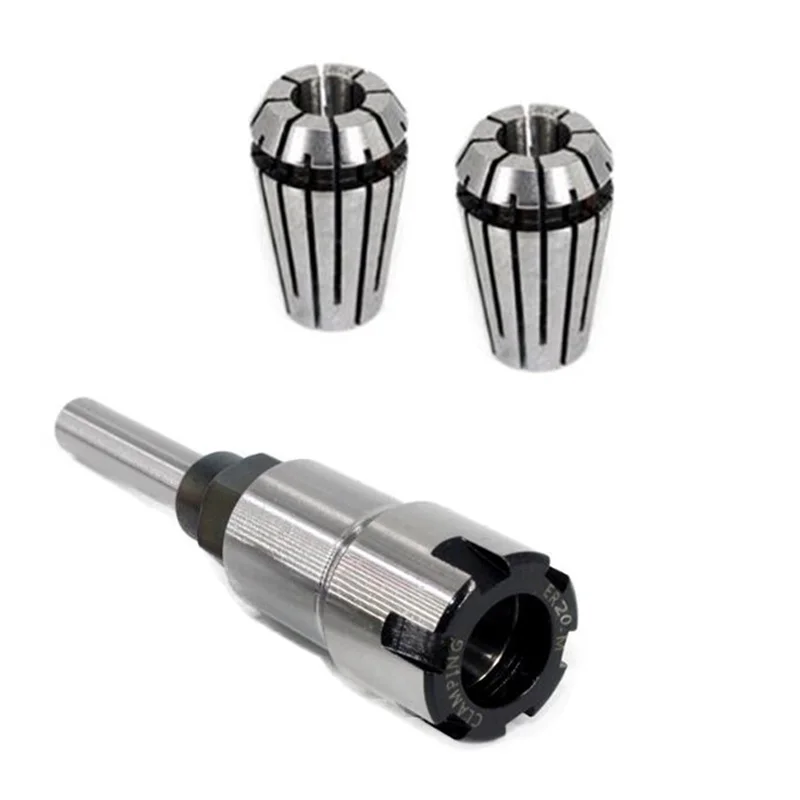 

3Pc 1/2" Shank Milling Cutter Extension Rod ER20 Collet Chuck Clamp Engraving Machine Router Bit Extension Collet Holder Adapter