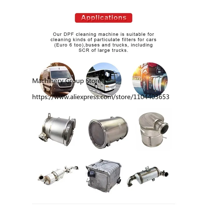Brown DPF Cleaning Machine with Reliable Quality and Affordable Price Integrated with Drying, Detection and Cleaning