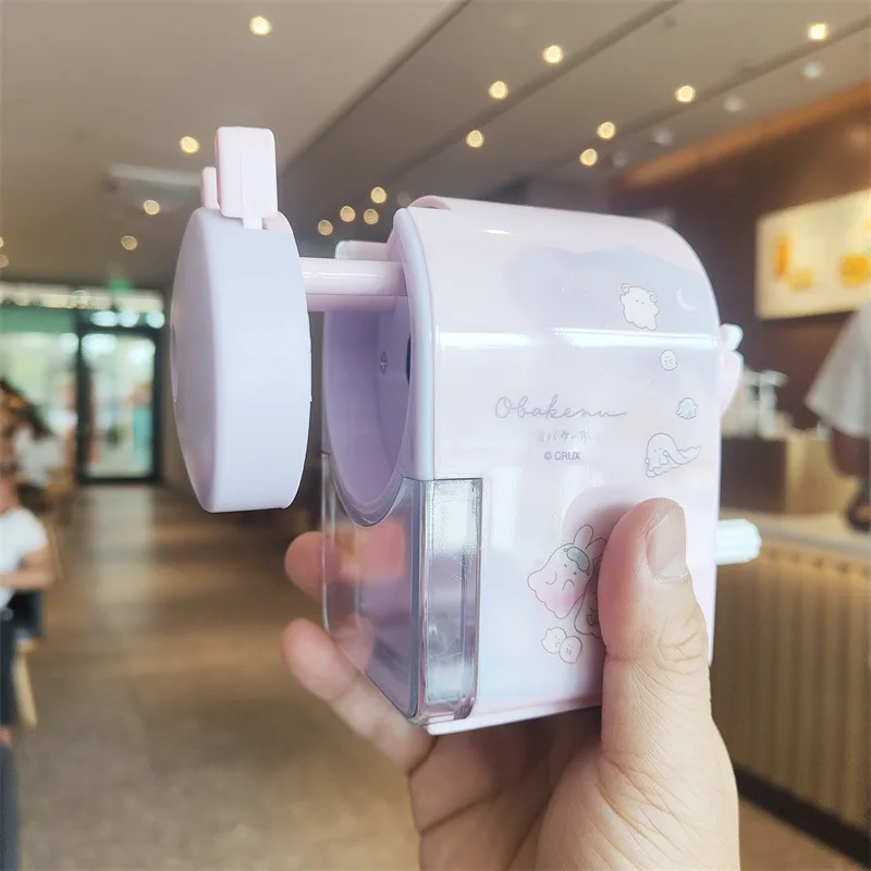 Portable Manual Pencil Sharpener Cute Multi-function Pencil Sharpeners Automatic Lead Feeding and Discharging Student Stationery