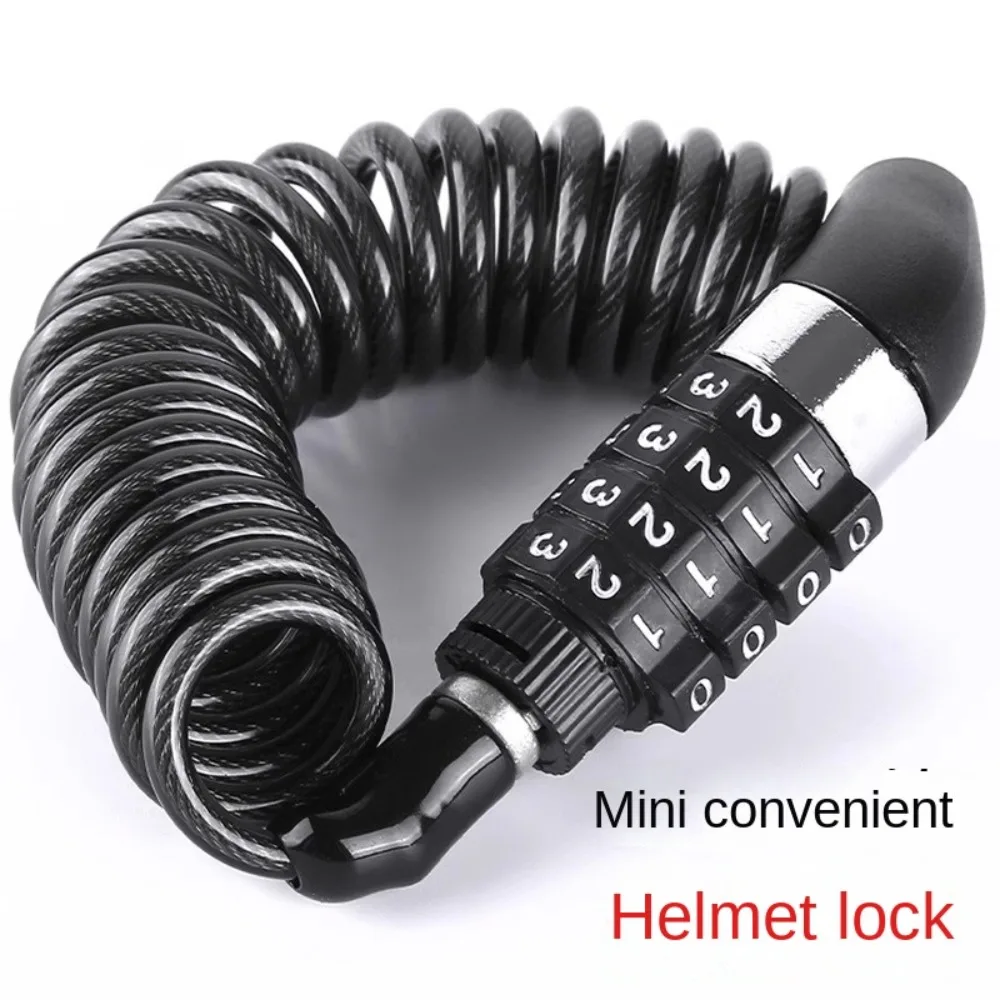 Simple Chain Lock Number Lock Durable 4 Digit Alloy Padlock Solid Color Anti-theft Bicycle Lock Suitcase