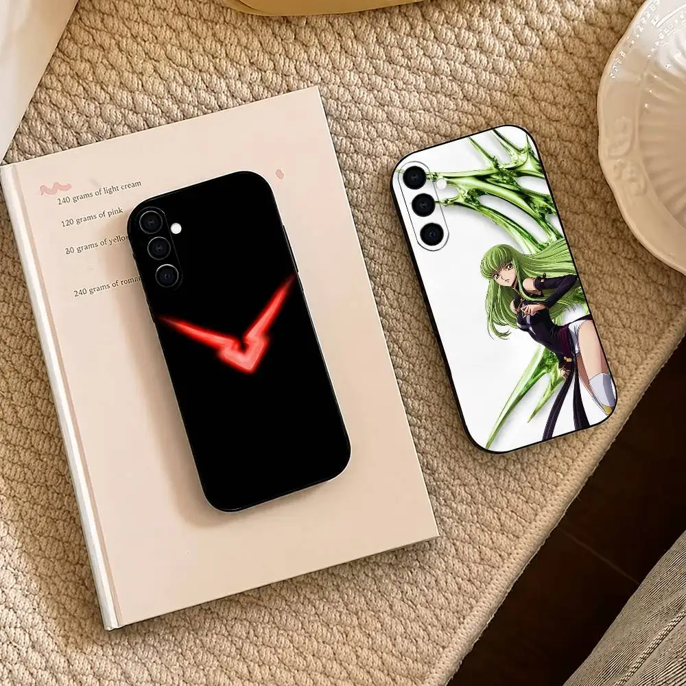 hot G-Code Geass C.C.C.C anime Black Soft Silicone Phone Case for Samsung A73 20,21,22,31,32,52,53,72