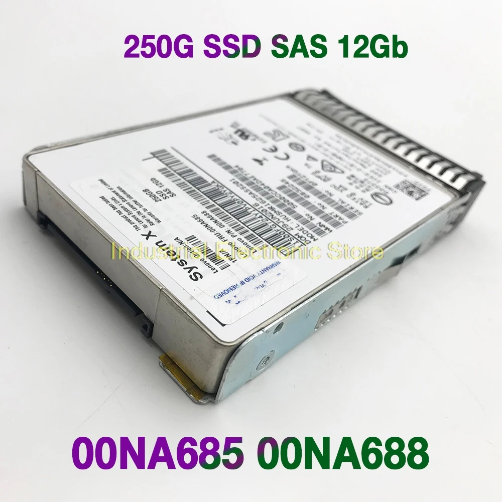 250GB For Lenovo 250G SSD SAS 12Gb 00NA685 00NA688 Server Solid State Disk