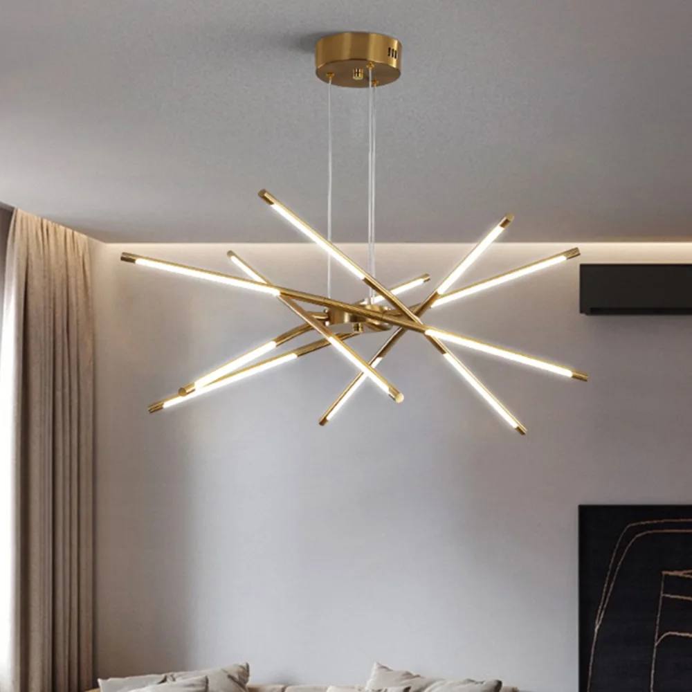 Modern Led Chandelier Remote Control for Living Room Dining Room Bedroom Kitchen Ceiling Pendant Light Design Suspension Lamp