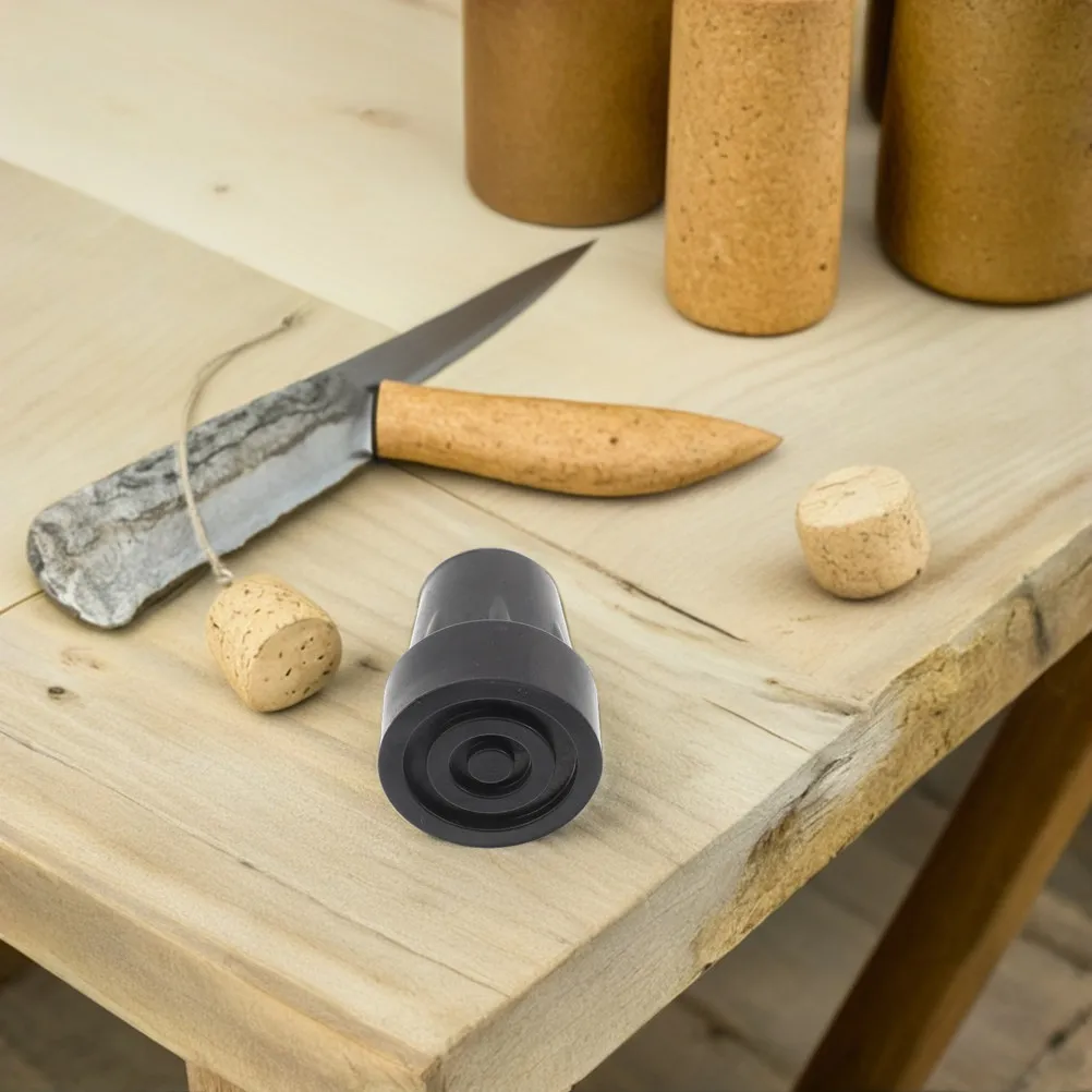 Embouts de bâton de marche en caoutchouc, 4 pièces, antidérapants, résistants à l'usure, noirs, faciles à installer, pour bâtons de marche en métal et en bois de 19mm