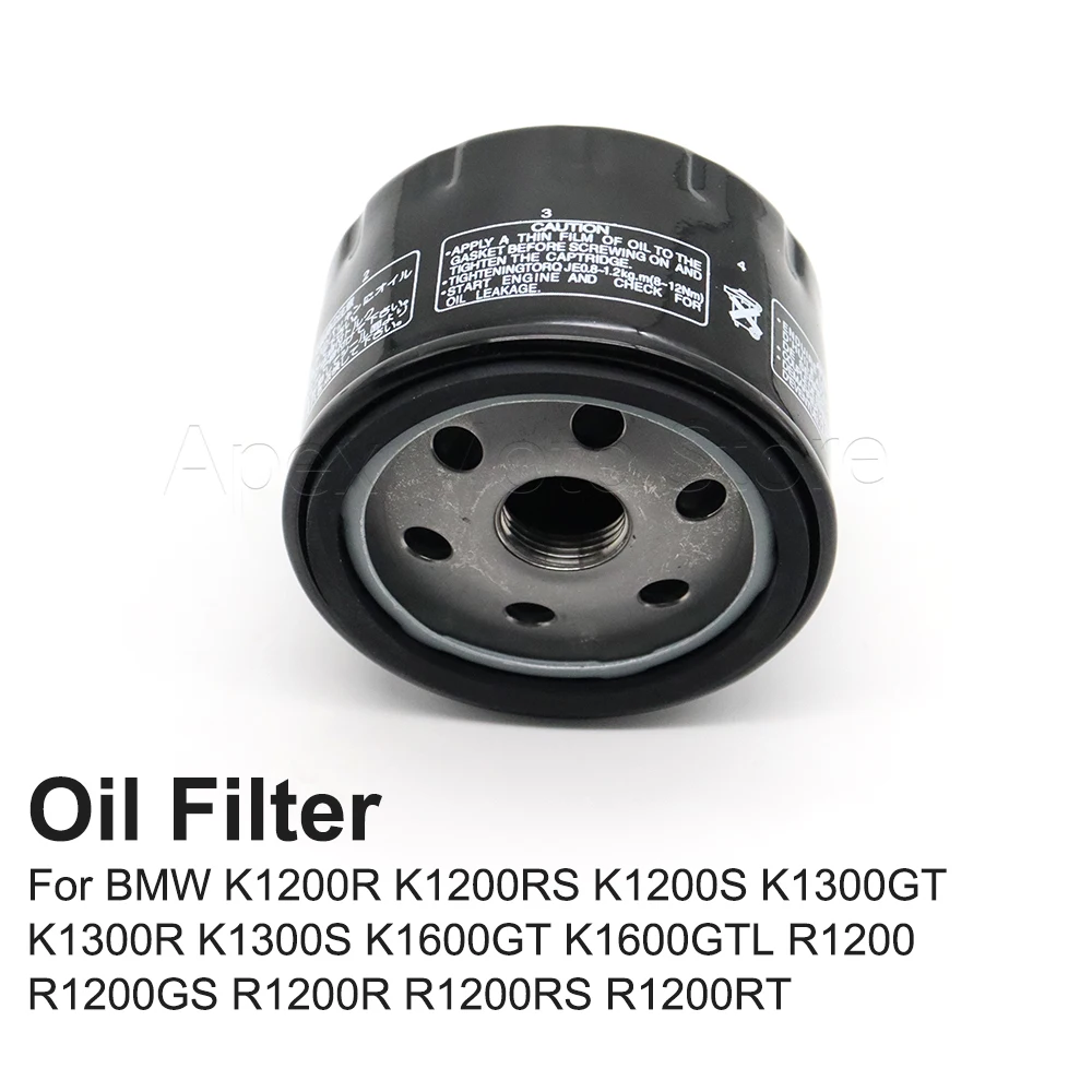 Motorcycle Oil Filter For BMW K1200R K1200RS K1200S K1300GT K1300R K1300S K1600GT K1600GTL R1200 R1200GS R1200R R1200RS R1200RT