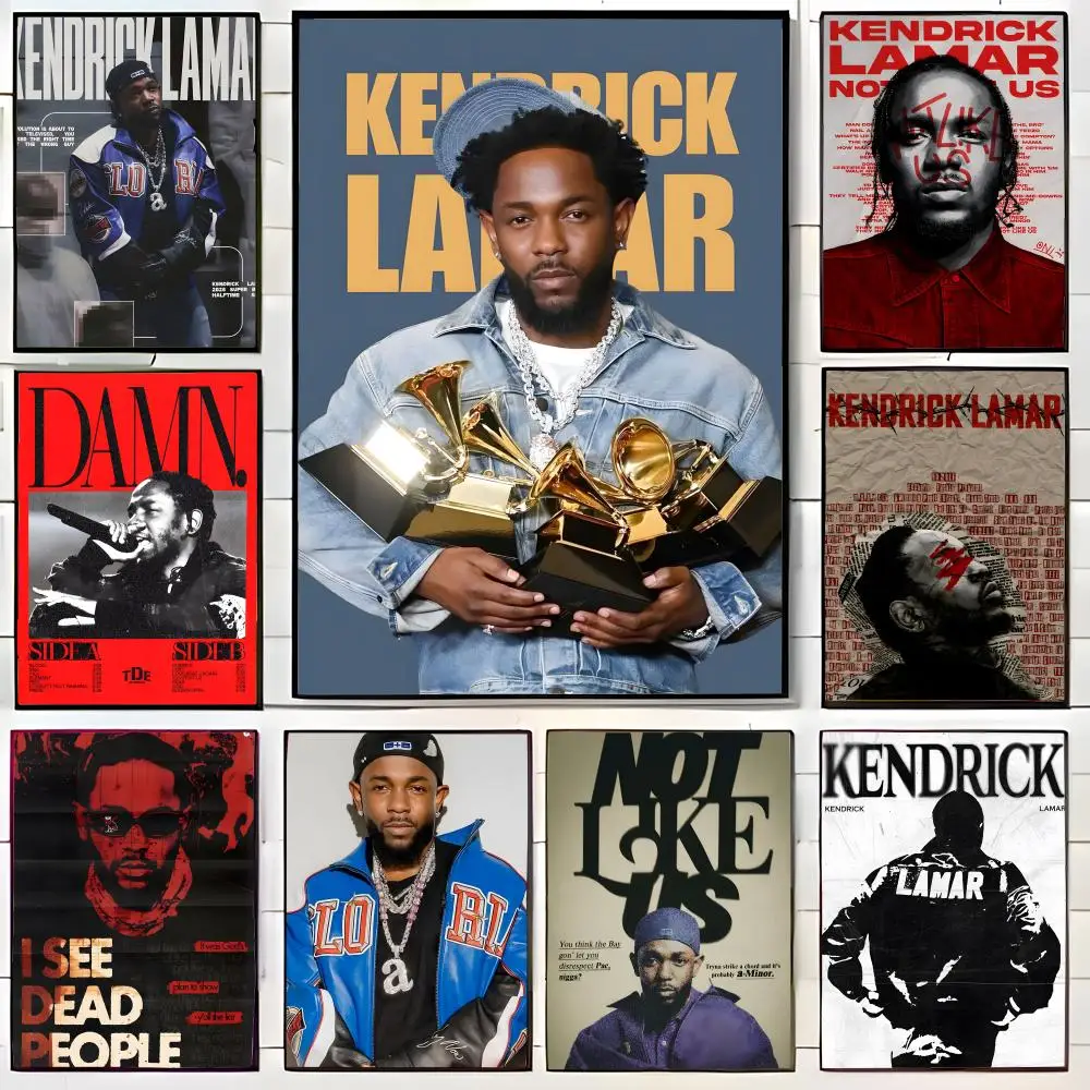 Rapper K-Kendrick Lamar Poster Canvas Wall Art Print Poster Decorative Mural Home Decor Gift Unframed