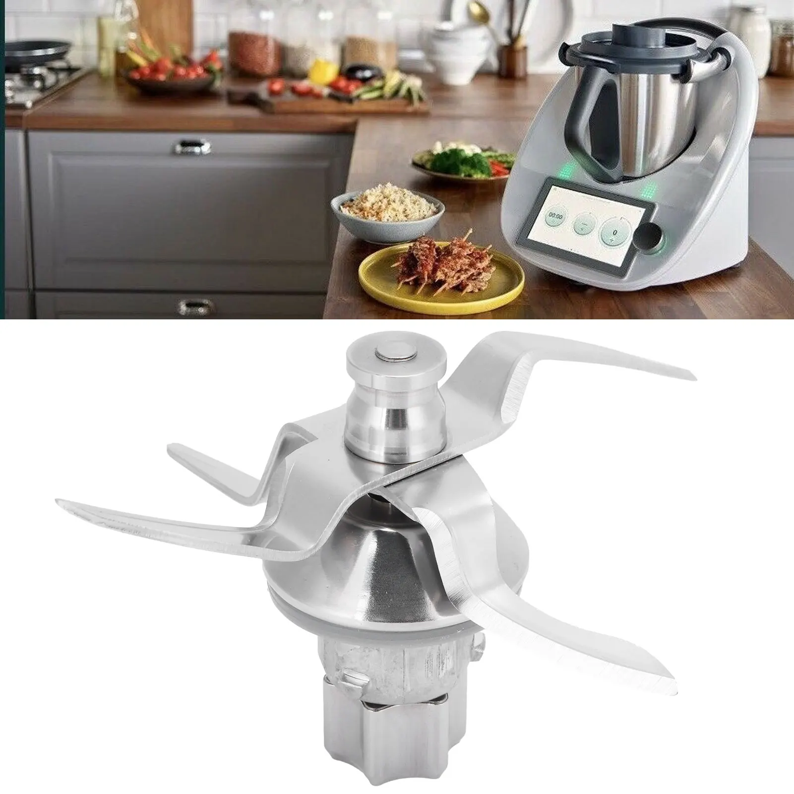 Blender Blade Stainless Steel Mixer Replacement Part Accessory Fit for Vorwerk Thermomix TM6 - view 6