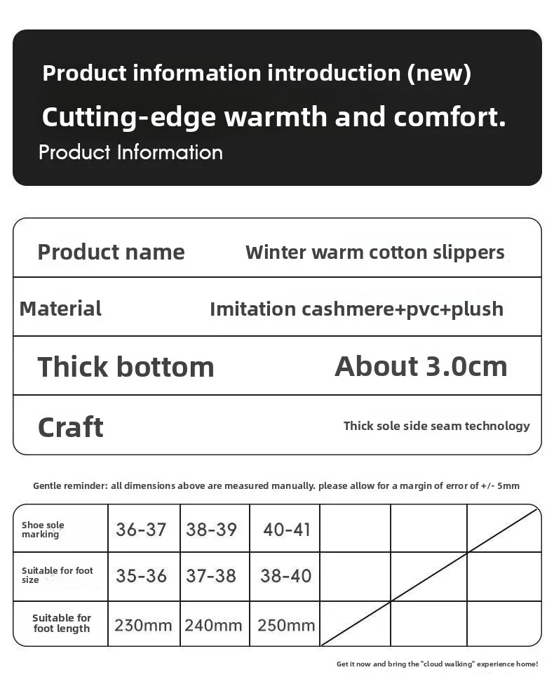 2026 Herren-Baumwoll-Hausschuhe für Herbst und Winter, weiche, warme und rutschfeste Hausschuhe mit weicher Sohle, Baumwollschuhe für Studenten – Detail 13