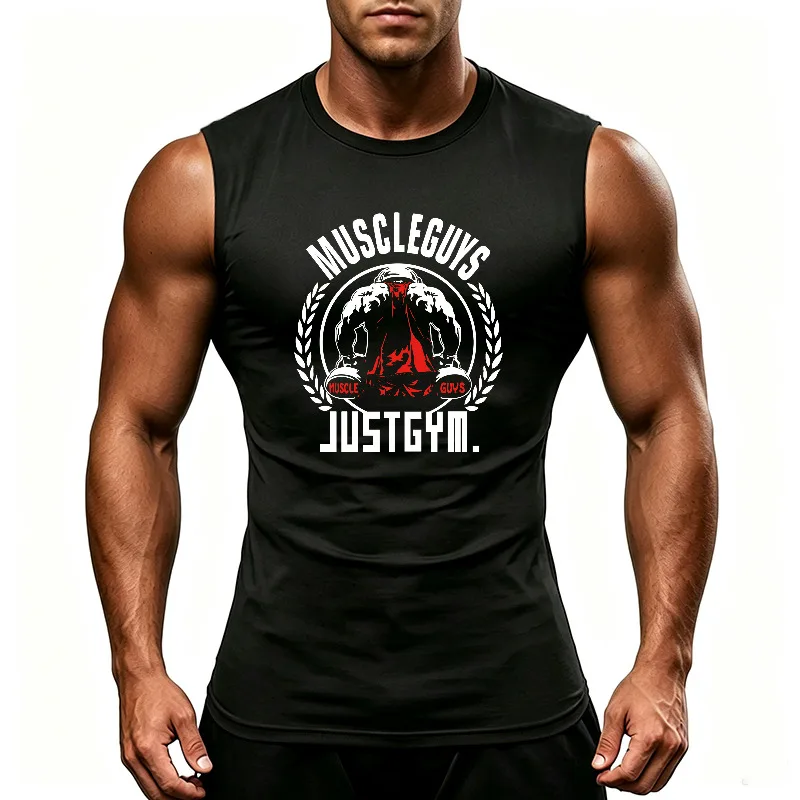 Summer Gym Sports Fitness Clothing Compression Tight Quick Dry Breathable Singlets Mens Workout Sportswear Bodybuilding Shirts