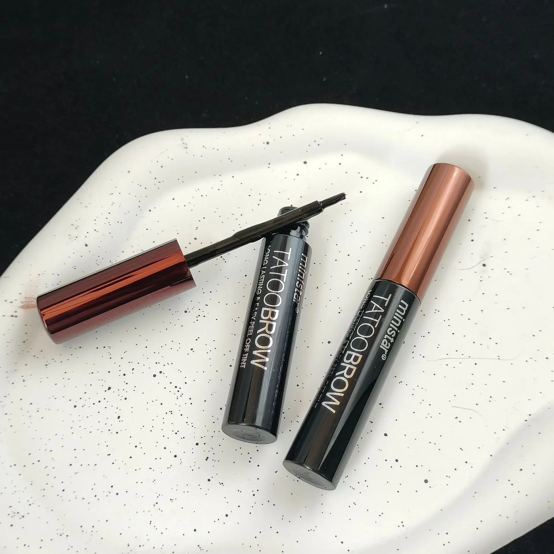 3 สี Tear Off Eyebrow Dye ยาวนานกันน้ํากันเหงื่อใช้งานง่าย Tear Off กาวคิ้ว