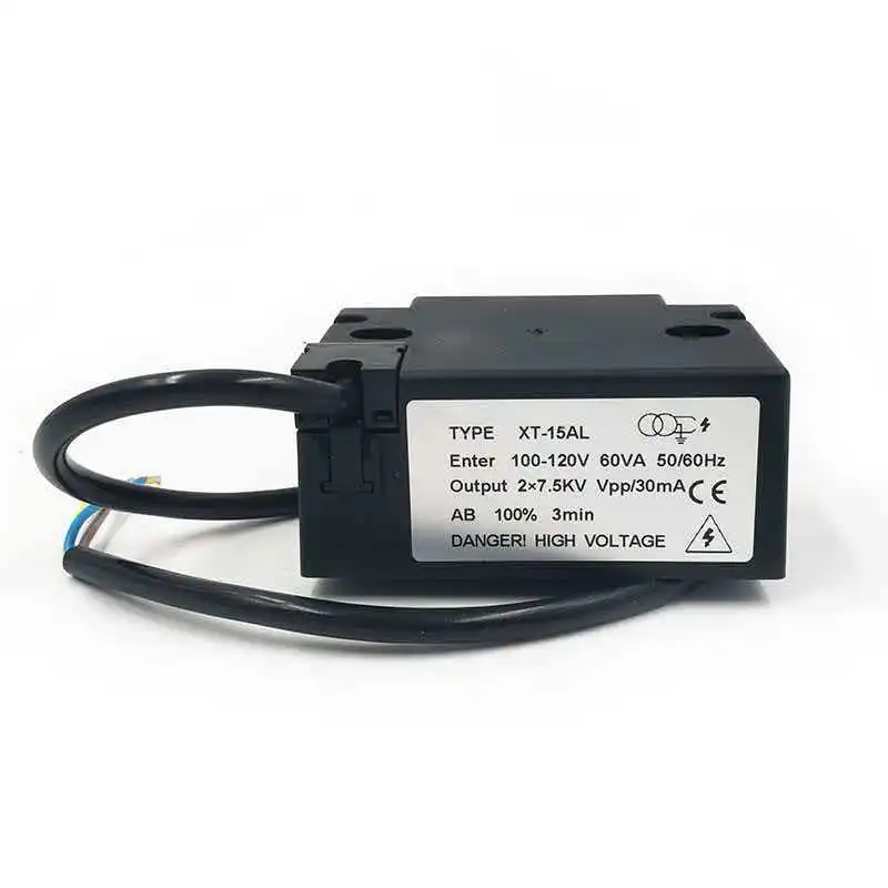 

XT15AL Ignition Transformer with High-Voltage Wire and Spark Needle - Ideal for Oil Burner Ignition, 220V Input and 15KV Output