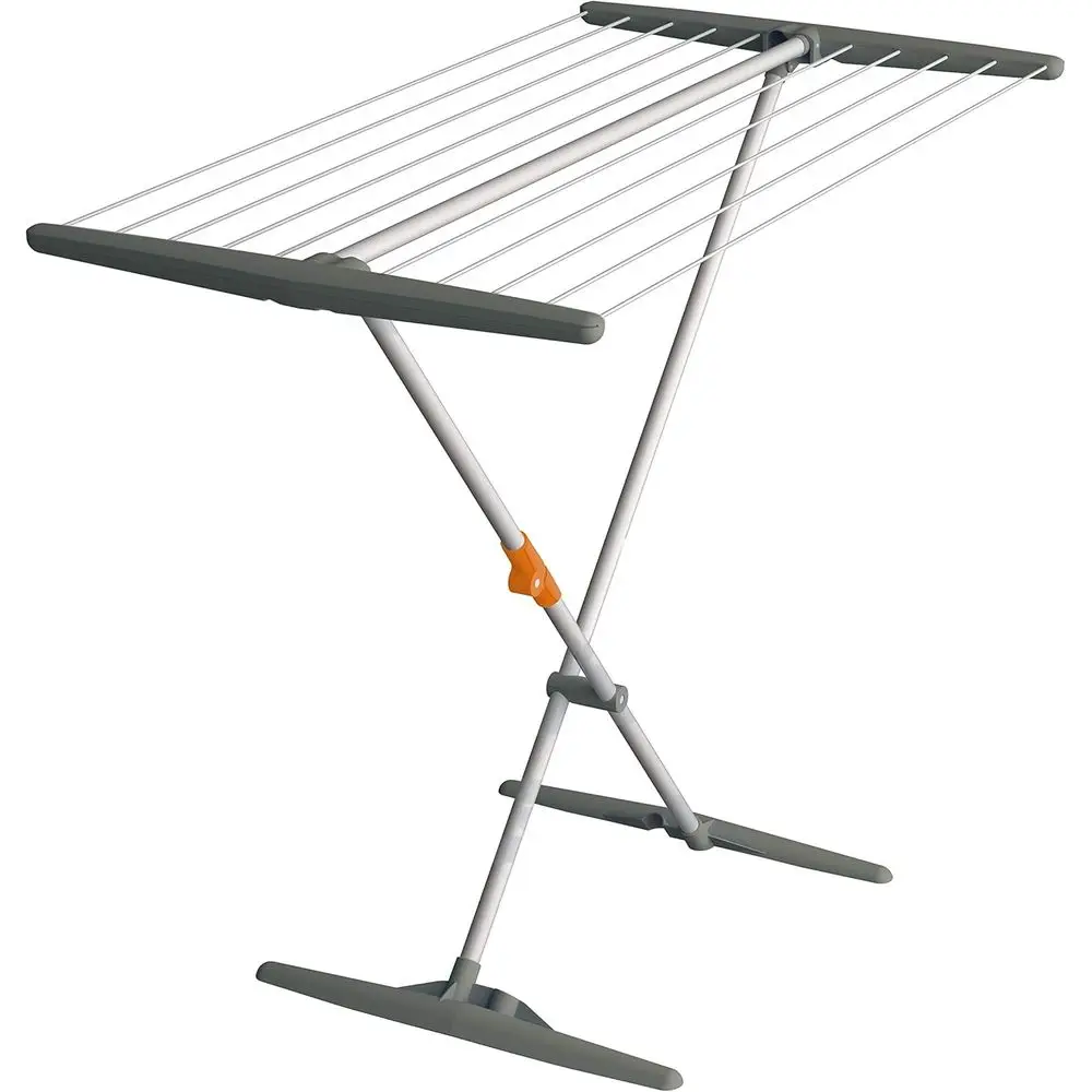 Tendedero de Aluminio de 11 m para Ropa, Ideal para Baño y Balcón, Color Gris Obsidiana