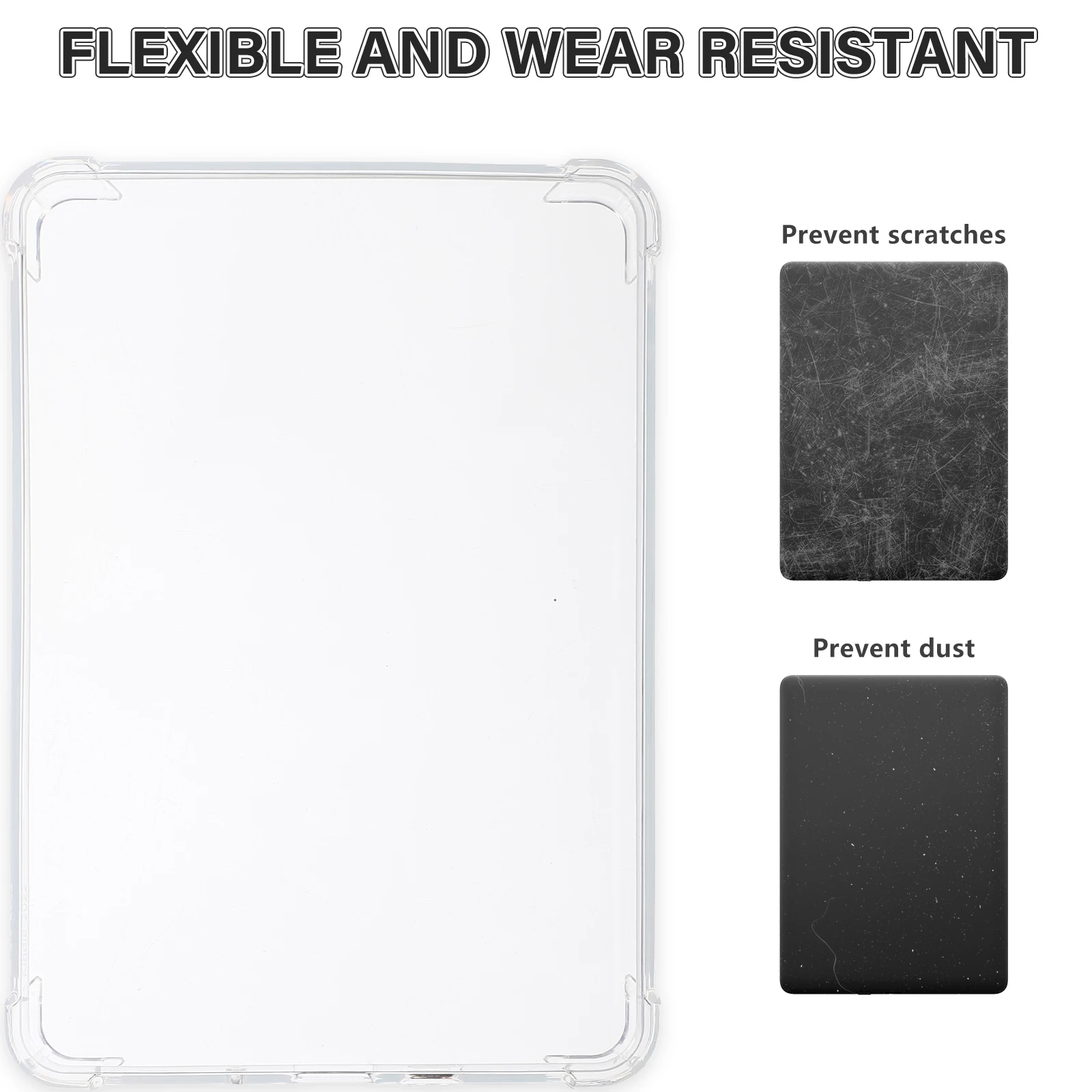 

Anti fall Transparent Shell for 6 inch E reader Ultra Thin Protective Case TPU Material Collision Proof