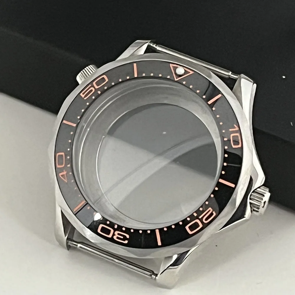 High quality 41mm stainless steel replacement combination housing ST1612 Miyota 8215 DG 2813 Automatic waterproof rose color