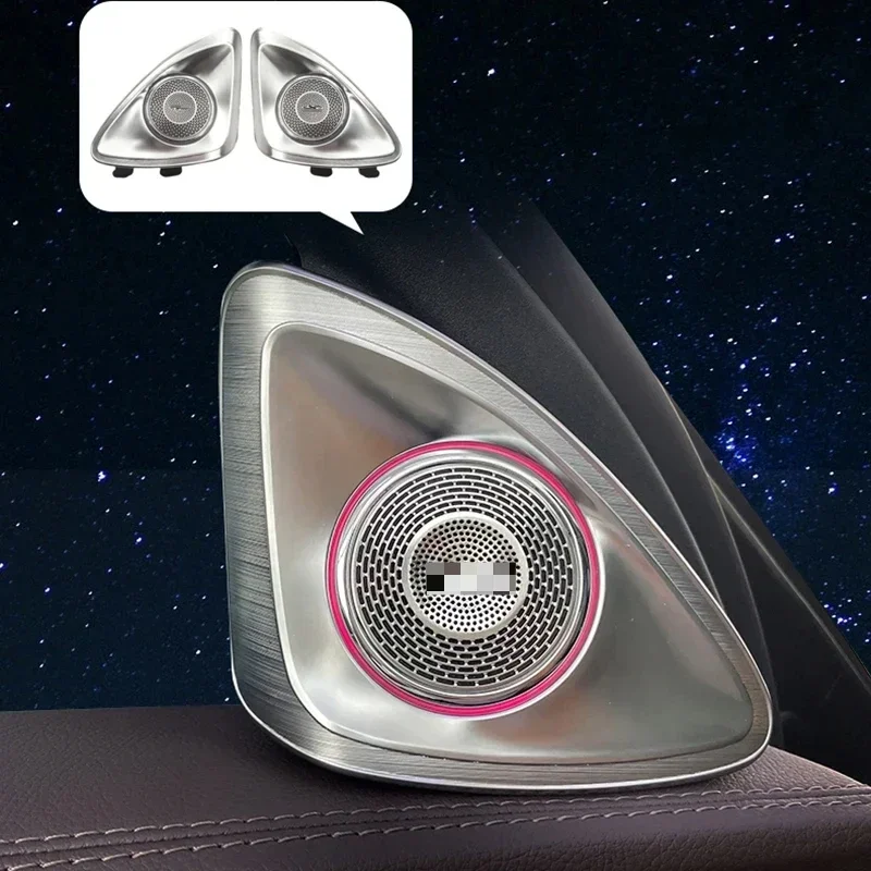 

For Mercedes Benz E-class W213 4D Tweeter Speaker 64 colors Atmosphere Lighting 4D Rotating Tweeter Ambient Light