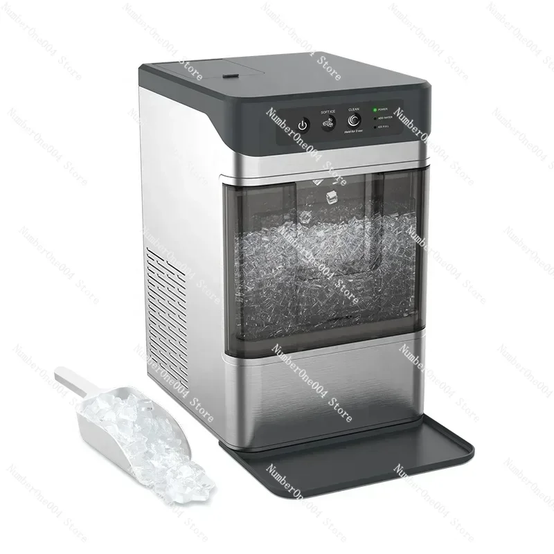 Household Holiday Party Cold Drink Desktop Self-Cleaning Nugget Ice Maker Machine