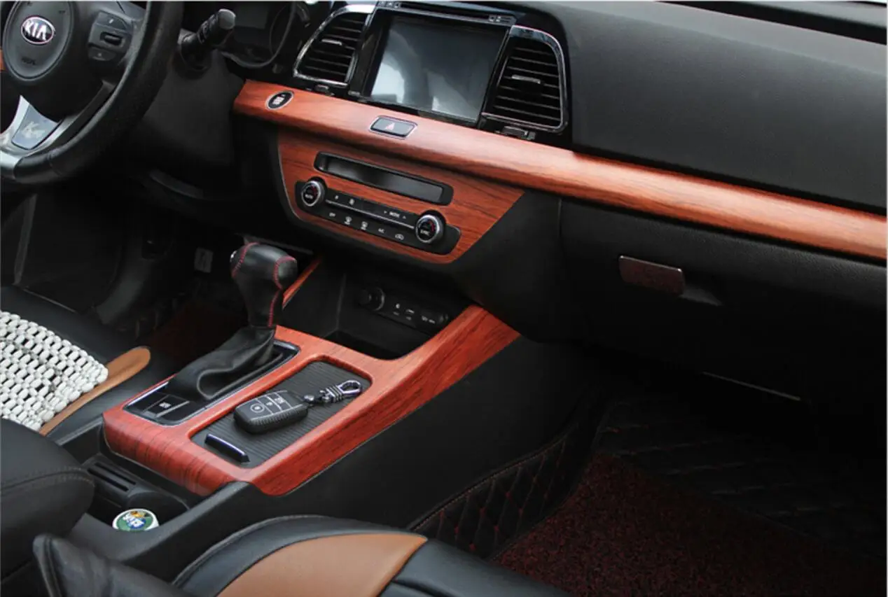Wood Vinyl Wrap Film Car Sticker Interior Furniture Bubble Free Self Adhesive Wooden Textured Grain Decorative Film Cabinet - view 6