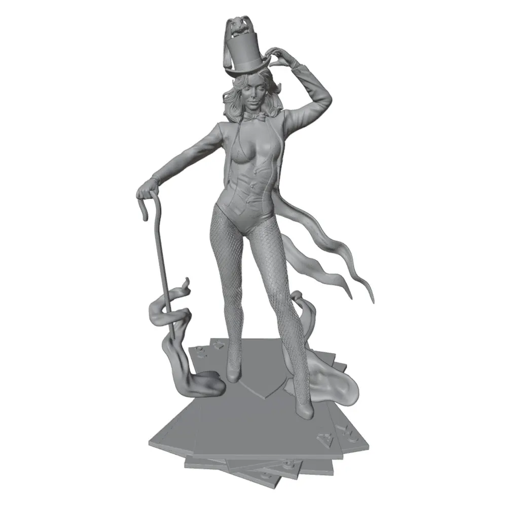 1/24 Resin Model Kits Sexy Magician 3d Figuren Bausatz Sexy Female Resin Unassembled And UnpaintedFigures
