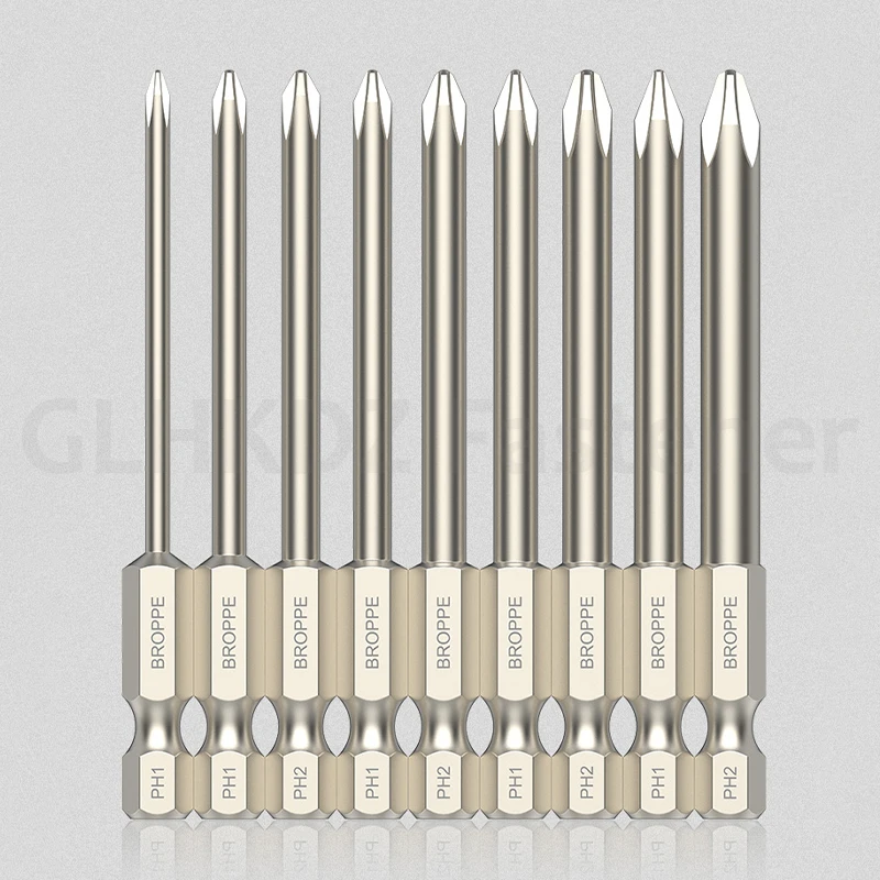 50-200mm Phillips Screwdriver Bit Cross Head Electric Screwdriver Bit Hex Shank Magnetic Driver Bit Power Tool Bits PH00-PH2 - Image 6