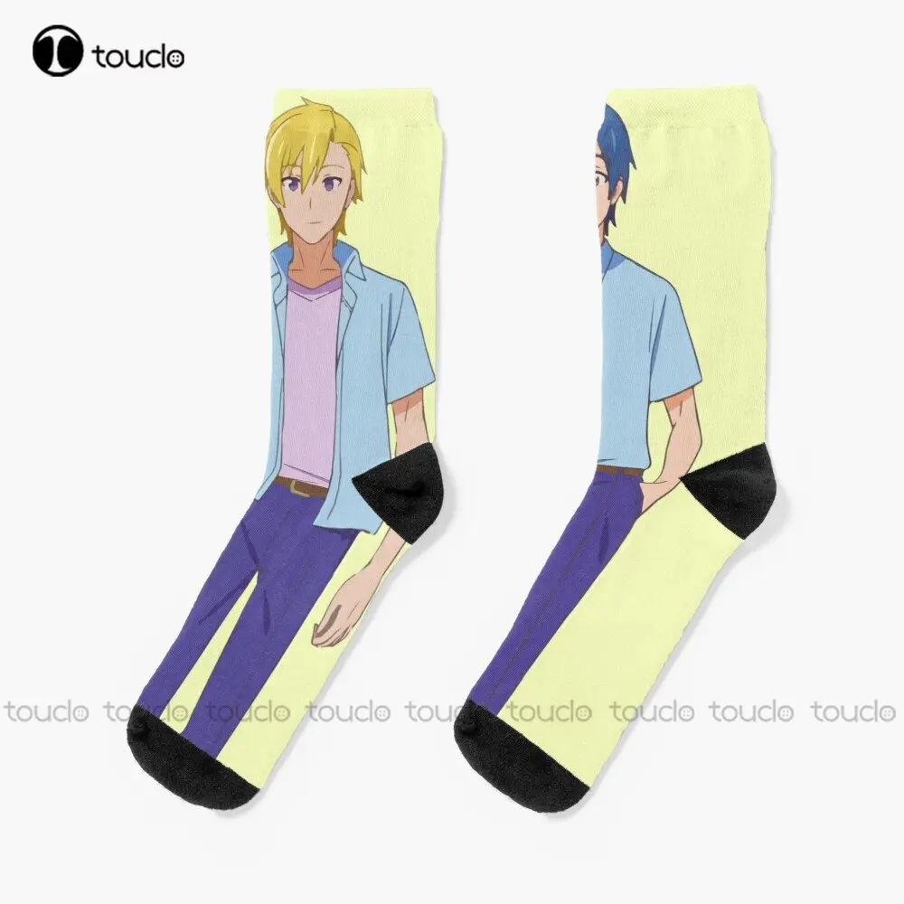 Jiro Yakuin And Minami Tenjin From More Than A Married Couple But Not Lovers Socks Running Socks For Men 360° Digital Print