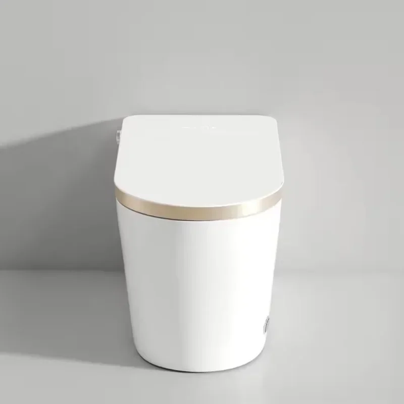 

High quality luxury gold modern 110v electronic wc automatic open bathroom intelligent closestool smart toilet for home