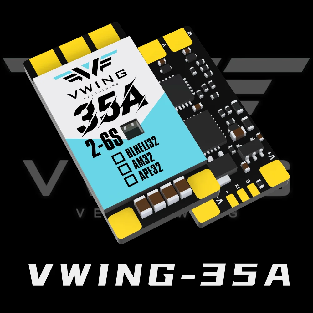 VWING 35A Brushless Esc 2-6s Lipo Blheli32/am32/ape32 Dshot For Fpv Racing Drone Rc Quadcopter