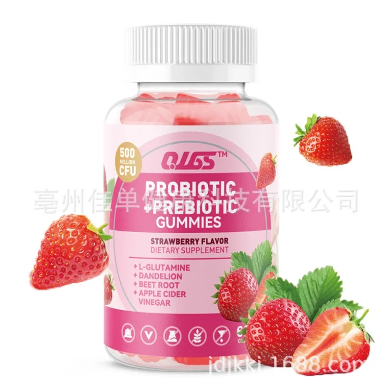 Gummies โปรไบโอติกปรับปรุงสุขภาพผิวบรรเทาอาการท้องผูกรักษาสารอาหารในลำไส้สารอาหารเสริม