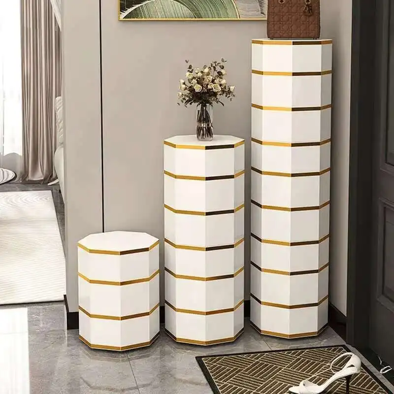 

American Swivel Shoe Cabinets living Room Furniture Multifunctional Shoe Racks Home Entrance Ultra-narrow Round Shoes Organizer