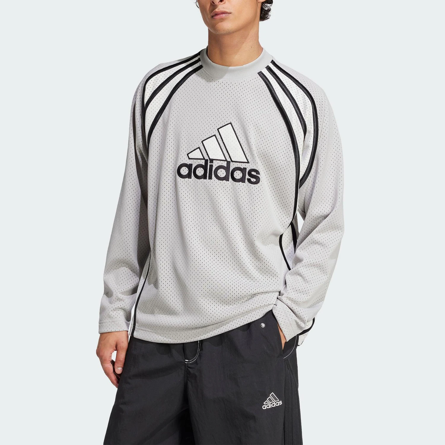 

Adidas genuine genuine 2025 Men's Classic Loose Patchwork Breathable T-shirt JD5375