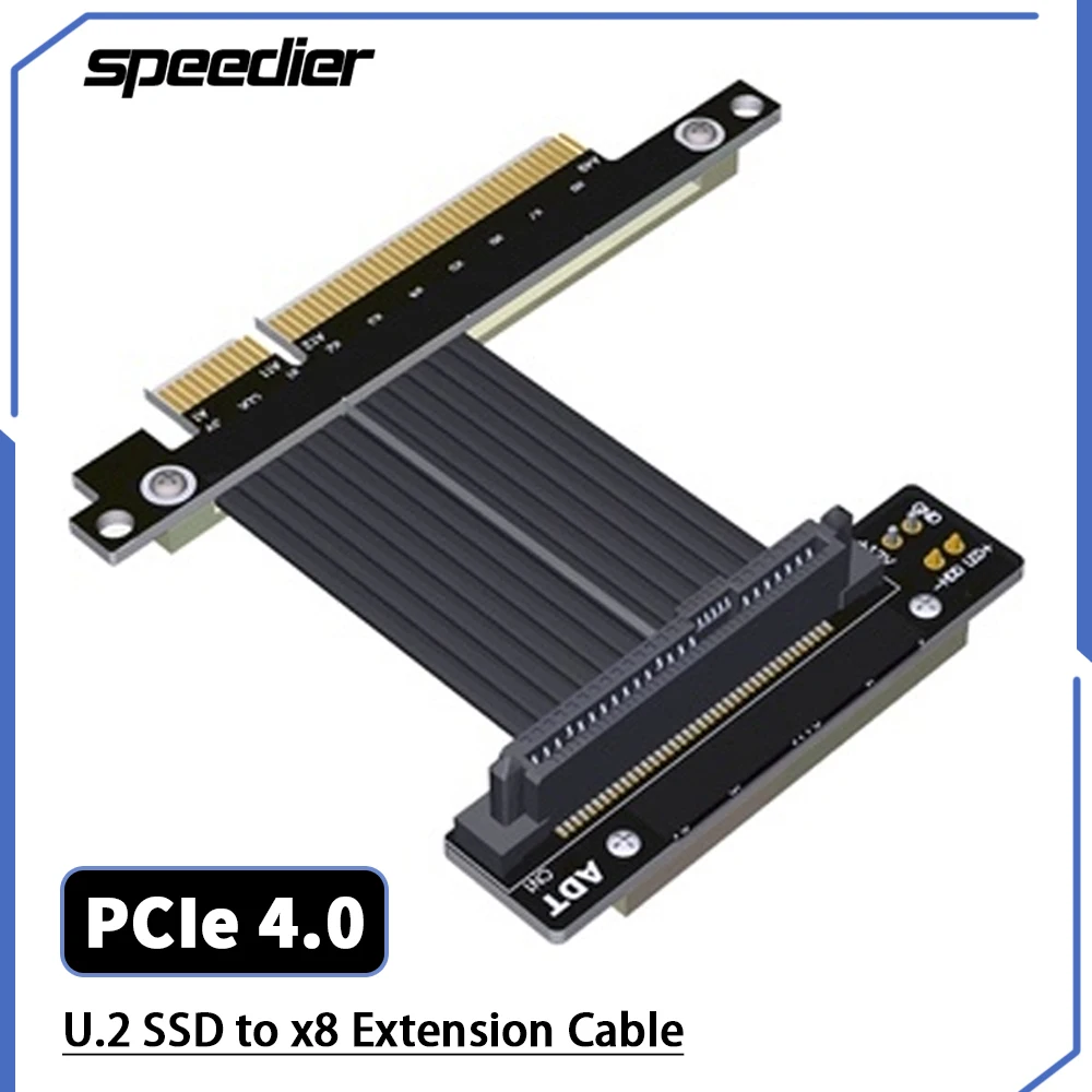 

Райзер PCI-e 4,0 U.2 NVMe SFF-8639 To x8 Райзер Удлинительный кабель PCI-E 8x к U2 графическая материнская плата SSD Райзер карта удлинитель