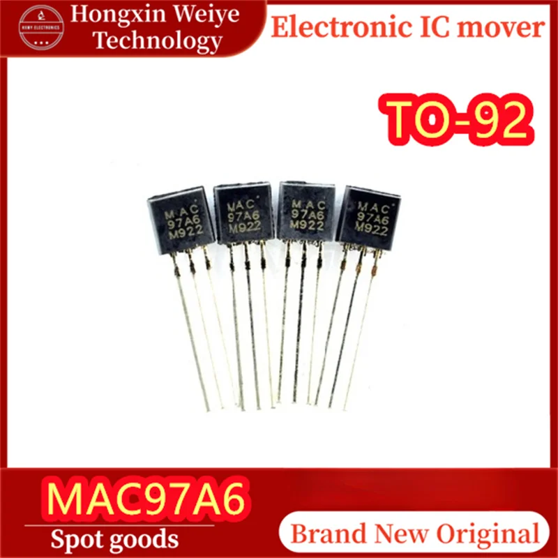 50-100-pecas-chip-mac97a6-com-marcacao-97a6-to-92-06a-400v-triac-dual-scr-ic-de-alta-velocidade-confiavel-original-em-estoque