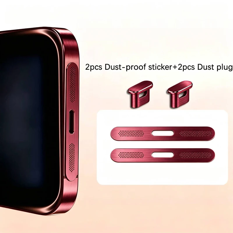 4Pcs Metal Anti‑Dust Mesh Sticker Dust Plug For iPhone 18 Pro / 18 Pro Max Speaker Hole Dustproof Net Phone Speaker Protector