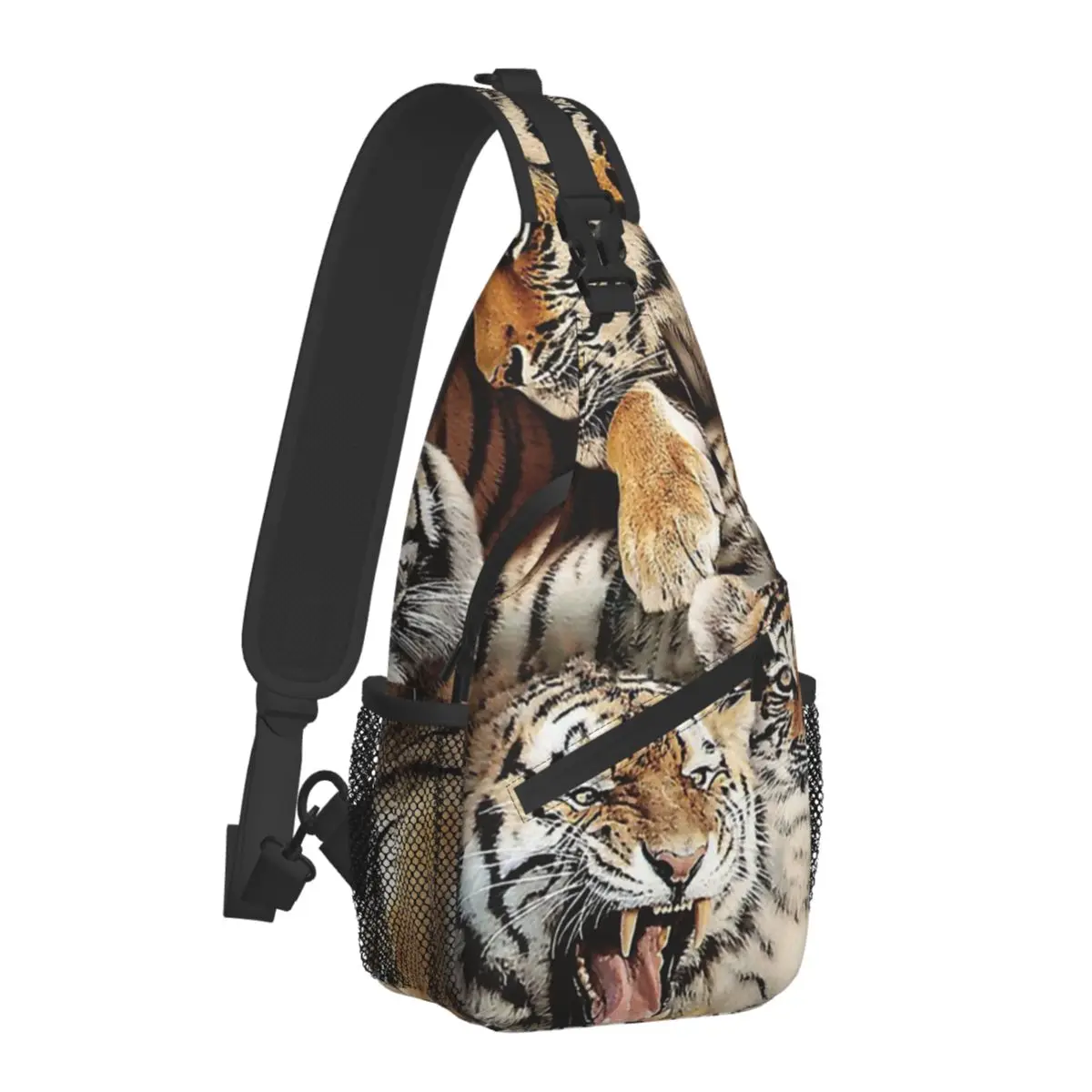 Animal Meme Crossbody Bag Sports Tigers Chest Bag Unisex Women Man Fashion Shoulder Backpacks Travel