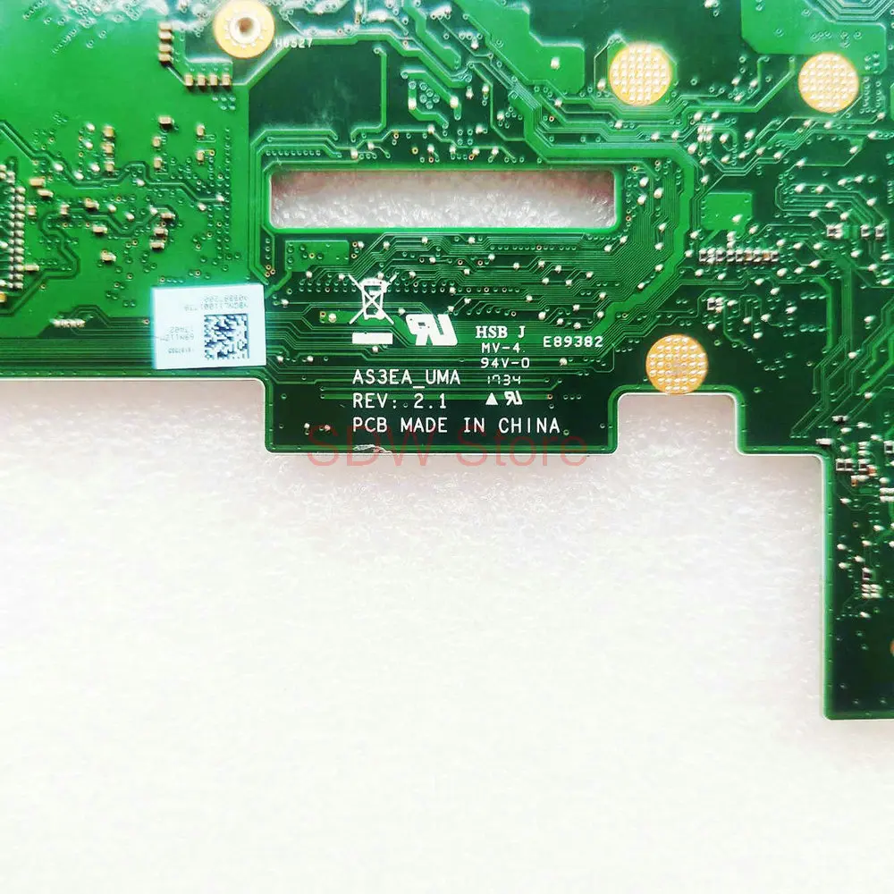AS3EA Mainboard untuk Acer Swift SF113-31 Motherboard Laptop N17P2 AS3EA UMA REV 2.1 NB.GNL11.002 dengan N3350 CPU 4GB RAM 100% Bekerja