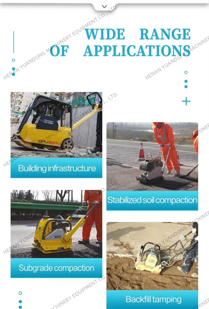 2025 New  Selling Heavy  Concrete Vibrator Hand Plate Compactor Reversible Vibratory Plate Compactor Factory Priced