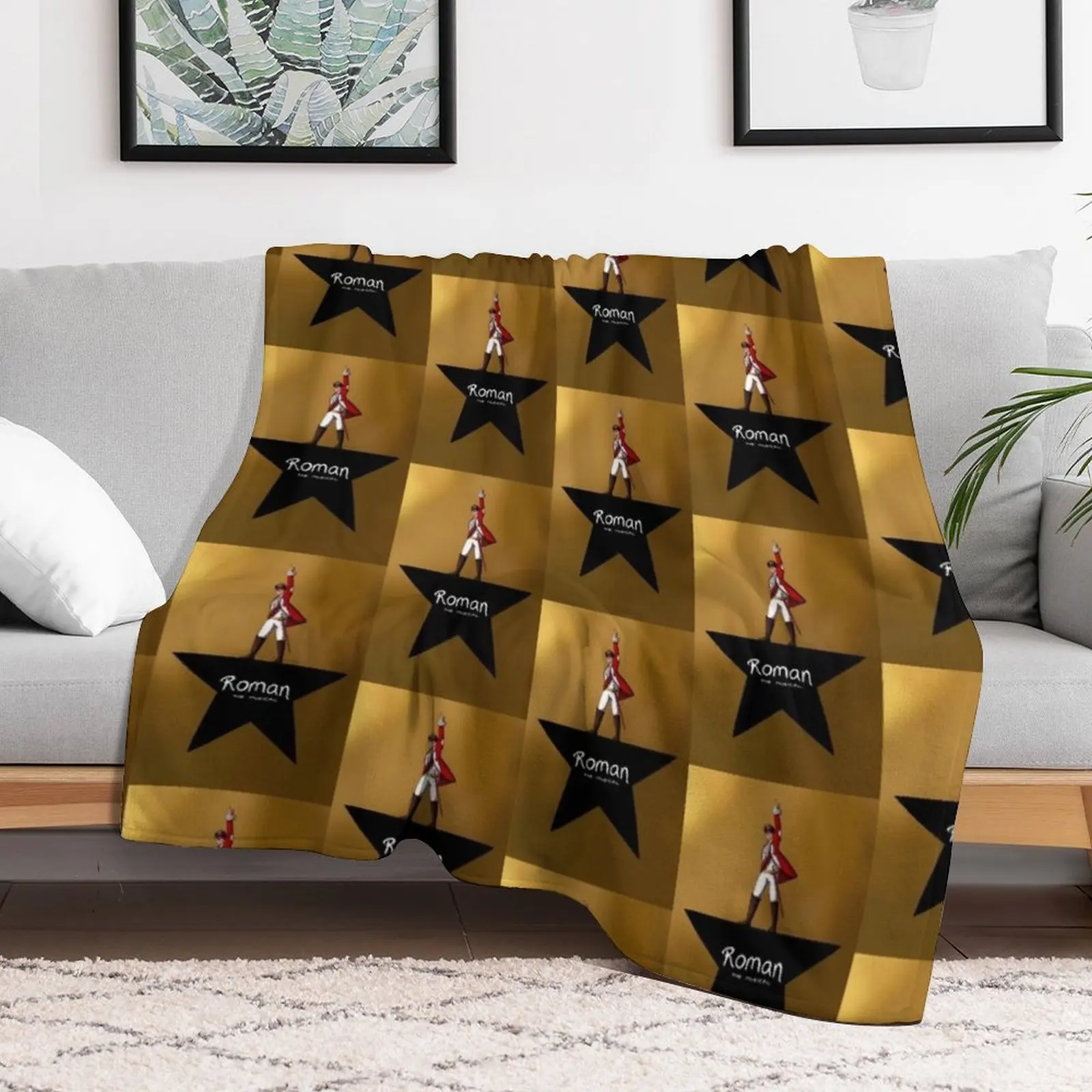 Sanders sides/Hamilton design Throw Blanket Warm Flannel Blanket for Couch Chair Bedroom