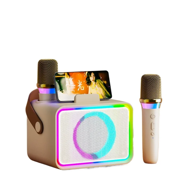 

Singing Karaoke Speaker Microphone Audio Integrated Microphone Bluetooth Family KTV Children's Home Karaoke Machine