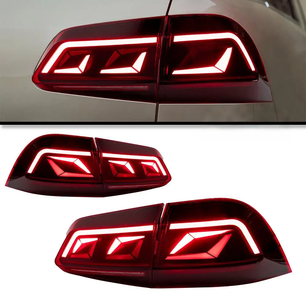

Задние фонари для VW Touareg LED (2011-2018) с динамической анимацией сигналов поворота, стоп-сигналом и функцией огня тормоза, автомобильный аксессуар