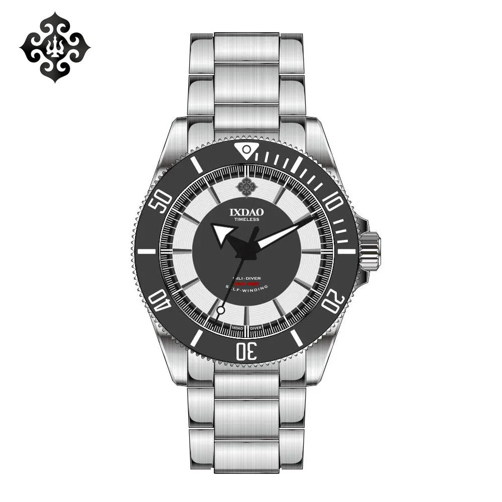 2024 New IXDAO Original Men's Automatic Mechanical Watch PT5000 Titanium Sport Diving BWG-9 Clock Relogios masculino