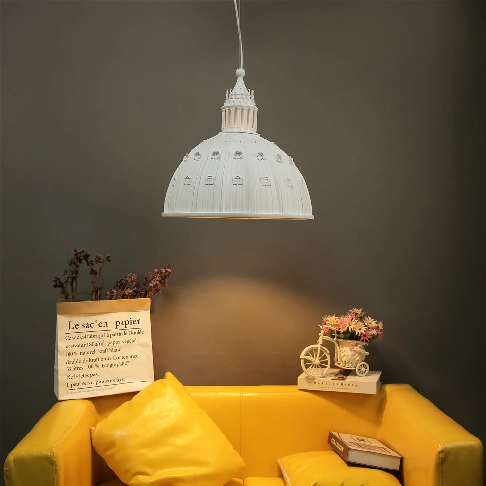 Postmodern Pendant Light St. Paul's Church Lamp Modern Mid Century Lighting For Home Decoration Restaurant Large Pendant Light