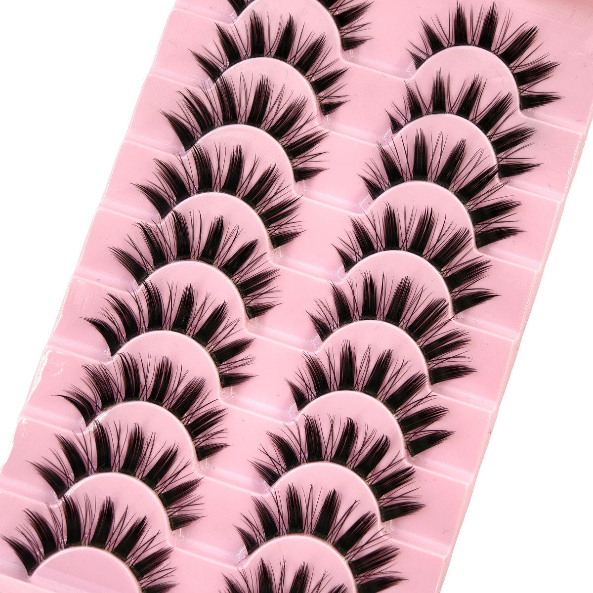 HBZGTLADFalsche Wimpern Cosplay Spiky Lashes Nerz Dramatische Manga Anime Wimpern Dicke Gefälschte Wimpern Extensions Puppe Streifen Wimpern – Detail 3