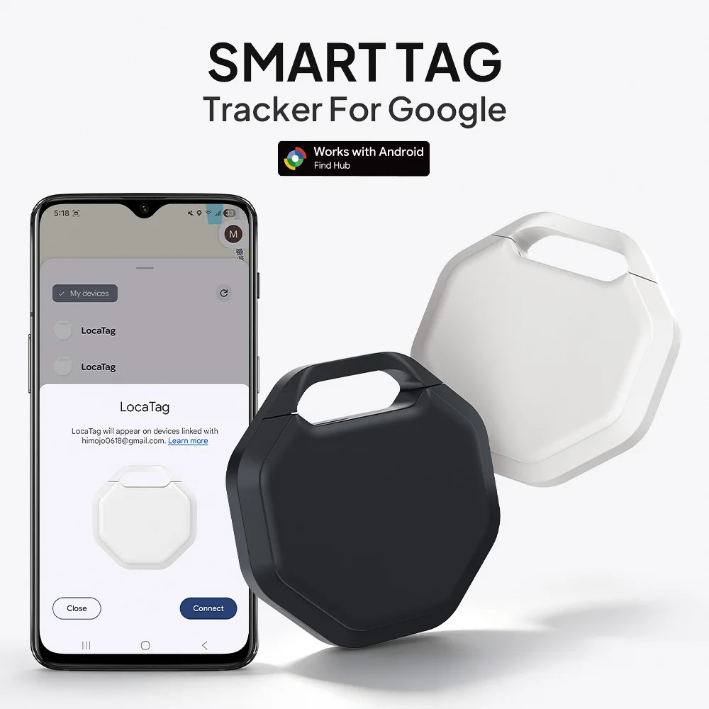 2026 Android Smart Tag Works with Google's Find Hub Sharing Locations Sound Locating Tracker for Pixel Xiaomi Samsung MOTO GMS